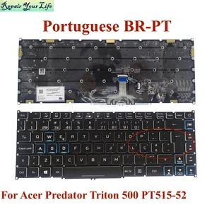 Abnt2 Brazil Portuguese RGB Backlit Keyboard For Predator Triton 500 PT515-52 75L8 709g 73L3 BRA PT-BR Teclado LG04P-P90B3L Abnt2 Brazil Portuguese RGB Backlit Keyboard For Predator Triton 500 PT515-52 75L8 709g 73L3 BRA PT-BR Teclado LG04P-P90B3L