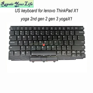 US English Keyboards for ThinkPad X1 Yoga 2nd Gen 2 3rd Gen 3 YOGA X1 SM10P95359 RVWV-84US Trackpoint Keyboard Backlight US English Keyboards for ThinkPad X1 Yoga 2nd Gen 2 3rd Gen 3 YOGA X1 SM10P95359 RVWV-84US Trackpoint Keyboard Backlight