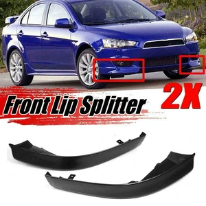 4Pcs Car Front Bumper Splitter Lip Spoiler Body Kit Diffuser Protector Black For Lancer 2008-2015 4Pcs Car Front Bumper Splitter Lip Spoiler Body Kit Diffuser Protector Black For Lancer 2008-2015