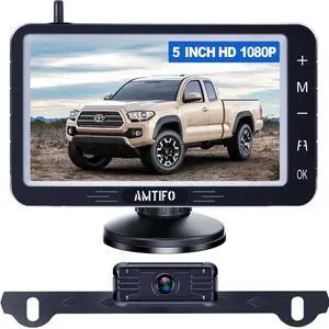 Wireless Backup Camera 5-inch for Truck: Easy to Install Back up Camera - HD 1080P Rear View Camera for Trucks SUVs Wireless Backup Camera 5-inch for Truck: Easy to Install Back up Camera - HD 1080P Rear View Camera for Trucks SUVs