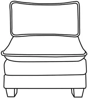 Cloud Teddy White Middle Single Chair Cloud Teddy White Middle Single Chair