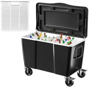 100qt Patio Cooler, Ice Chest with Divider, Outdoor Cooler for Party, Deck, Pool 100qt Patio Cooler, Ice Chest with Divider, Outdoor Cooler for Party, Deck, Pool