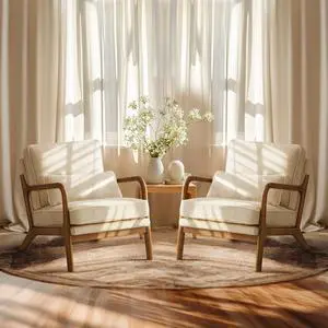 Upgraded Premium Corduroy Accent Chairs Set of 2,Upholstered Arm Chair,Solid Wood Comfy Reading Chair with Pillow, Mid Century Modern Chairs for Living Room,Bedroom,Beige Upgraded Premium Corduroy Accent Chairs Set of 2,Upholstered Arm Chair,Solid Wood Comfy Reading Chair with Pillow, Mid Century Modern Chairs for Living Room,Bedroom,Beige