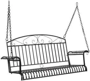 Upgraded Metal Patio Porch Swing, 660 LBS Weight Capacity Steel Porch Swing Chair for Outdoors, Heavy Duty Swing Chair Bench for Gardens & Yards (Pattern 6) Upgraded Metal Patio Porch Swing, 660 LBS Weight Capacity Steel Porch Swing Chair for Outdoors, Heavy Duty Swing Chair Bench for Gardens & Yards (Pattern 6)