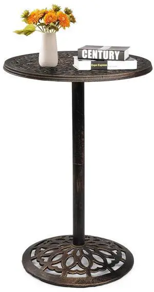 40" Outdoor Bar Table, High Top Table, Cast Aluminum Outdoor Pub Table 40-Inch Height, Round Bar Table Bistro Table for Patio, Cocktail, Bistro(28" Dia x 40 H) 40" Outdoor Bar Table, High Top Table, Cast Aluminum Outdoor Pub Table 40-Inch Height, Round Bar Table Bistro Table for Patio, Cocktail, Bistro(28" Dia x 40 H)