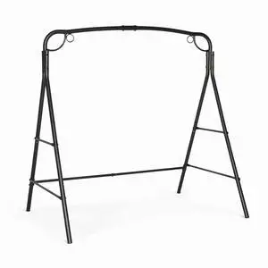 Upgraded Metal Porch Swing Stand with Antique Bronze Finish, Heavy Duty 660 LBS Weight Capacity Steel Swing Frame with Extra Side Bars, Powder Coated Hanging Swing Frame Set for Outdoors Upgraded Metal Porch Swing Stand with Antique Bronze Finish, Heavy Duty 660 LBS Weight Capacity Steel Swing Frame with Extra Side Bars, Powder Coated Hanging Swing Frame Set for Outdoors