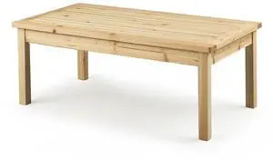 Solid Wood Patio Coffee Table, Outdoor Garden Tea Table for Porch Balcony Yard, 44.09" Long Rustic End Table, Weather-Resistant Wooden Console Table Solid Wood Patio Coffee Table, Outdoor Garden Tea Table for Porch Balcony Yard, 44.09" Long Rustic End Table, Weather-Resistant Wooden Console Table