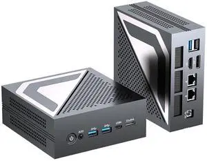 AI Mini PC, Ultra 9 285H(99TOPS),64GB DDR5 1TB M.2 NVMe SSD, Mini Computer with WiFi 7 BT5.4/Dual 2.5G LAN/USB 4.0/HDMI/DP/8K/Win 11 Pro, Desktop Computer, Supports VESA, Gray AI Mini PC, Ultra 9 285H(99TOPS),64GB DDR5 1TB M.2 NVMe SSD, Mini Computer with WiFi 7 BT5.4/Dual 2.5G LAN/USB 4.0/HDMI/DP/8K/Win 11 Pro, Desktop Computer, Supports VESA, Gray