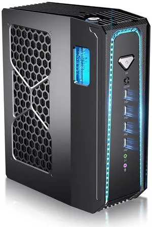 Mini Gaming PC, Liquid-Cooled PC i9-14900F 24 Cores, Win-11 Pro, 64G DDR5, 4T M.2 PCIE4.0 SSD, Desktop Computer with GeForce RTX4070 12G, Four Display, 8K@60Hz Outputs, Dual LAN, WiFi7/BT5.4 Mini Gaming PC, Liquid-Cooled PC i9-14900F 24 Cores, Win-11 Pro, 64G DDR5, 4T M.2 PCIE4.0 SSD, Desktop Computer with GeForce RTX4070 12G, Four Display, 8K@60Hz Outputs, Dual LAN, WiFi7/BT5.4