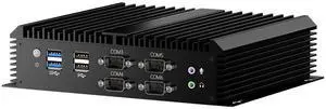 Fanless Industrial PC, Mini Computer with Core i7-8550U, 16G RAM 512G SSD, Dual NIC, 6*COM RS232, Wi-Fi 5, 1*HDMI 1*VGA, Low Power, Support Wake On LAN/Auto Power On, Windows 10 Pro Fanless Industrial PC, Mini Computer with Core i7-8550U, 16G RAM 512G SSD, Dual NIC, 6*COM RS232, Wi-Fi 5, 1*HDMI 1*VGA, Low Power, Support Wake On LAN/Auto Power On, Windows 10 Pro