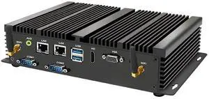 Mini Fanless PC with Celeron 2955U, 8G RAM 256G SSD, Support 4G Module Dual LAN, 1*HDMI 1*VGA Dual Display, 2*COM RS232, Wi-Fi, Industrial Computer with Windows 10 Pro Mini Fanless PC with Celeron 2955U, 8G RAM 256G SSD, Support 4G Module Dual LAN, 1*HDMI 1*VGA Dual Display, 2*COM RS232, Wi-Fi, Industrial Computer with Windows 10 Pro