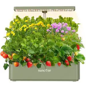Hydroponics Growing System Kit 12 Pods, 24W LED Grow Light Indoor Garden, 4L Water Tank with Quiet Pump, Adjustable Height Herb Garden Planter Indoor Kit, Gardening Gifts, Green Hydroponics Growing System Kit 12 Pods, 24W LED Grow Light Indoor Garden, 4L Water Tank with Quiet Pump, Adjustable Height Herb Garden Planter Indoor Kit, Gardening Gifts, Green