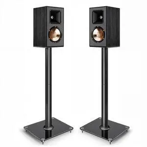Speaker Stands Pair, 30" Fixed Height, 55lbs Weight Capacity, 11.8" Base, Cable Management, Freestanding Speaker Floor Stand for Surround Sound, Tempered Glass Base Speaker Stands Pair, 30" Fixed Height, 55lbs Weight Capacity, 11.8" Base, Cable Management, Freestanding Speaker Floor Stand for Surround Sound, Tempered Glass Base