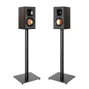 Speaker Stands Pair, 30" Fixed Height, 55lbs Weight Capacity, 11.8" Base, Cable Management, Freestanding Speaker Floor Stand for Surround Sound, Metal Base Speaker Stands Pair, 30" Fixed Height, 55lbs Weight Capacity, 11.8" Base, Cable Management, Freestanding Speaker Floor Stand for Surround Sound, Metal Base