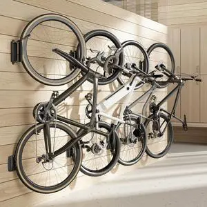 4 Pack Bike Rack Garage, Bike Wall Mount Heavy Duty, Holds 77 Lbs, Swivel Bike Hangers for Garage, Adjustable Indoor Bike Storage for Bedroom Home Office, 4 Pack 4 Pack Bike Rack Garage, Bike Wall Mount Heavy Duty, Holds 77 Lbs, Swivel Bike Hangers for Garage, Adjustable Indoor Bike Storage for Bedroom Home Office, 4 Pack