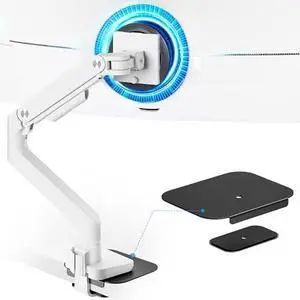Ultrawide Monitor Arm & Steel Monitor Mount Reinforcement Plate for 17-49'' and 44 Lbs Ultrawide Screen Ultrawide Monitor Arm & Steel Monitor Mount Reinforcement Plate for 17-49'' and 44 Lbs Ultrawide Screen