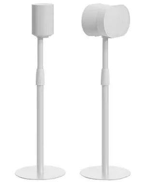 Speaker Stands Pair Compatible with Sonos Era 100 and Era 300, Height-Adjustable from 26.9"-42", Cable Management, 11lbs Capacity, White, 2 Pack(1 Pair) Speaker Stands Pair Compatible with Sonos Era 100 and Era 300, Height-Adjustable from 26.9"-42", Cable Management, 11lbs Capacity, White, 2 Pack(1 Pair)
