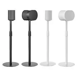 Speaker Stand Pair for Sonos Era 100 and Era 300, Black and White, 2 Pair Speaker Stand Pair for Sonos Era 100 and Era 300, Black and White, 2 Pair