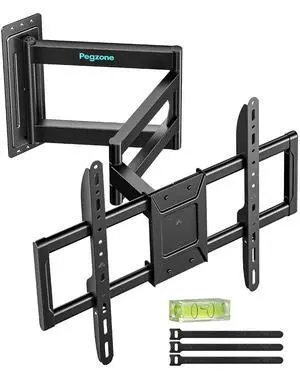 Long Arm TV Wall Mount for 37-86 Inch TVs, 38 Inch Extra Long Extension TV Bracket, Swivel Tilt Full Motion TV Wall Mount Fit Max VESA 600 x 400mm, Heavy Duty Up to 110lbs, Single Stud Long Arm TV Wall Mount for 37-86 Inch TVs, 38 Inch Extra Long Extension TV Bracket, Swivel Tilt Full Motion TV Wall Mount Fit Max VESA 600 x 400mm, Heavy Duty Up to 110lbs, Single Stud