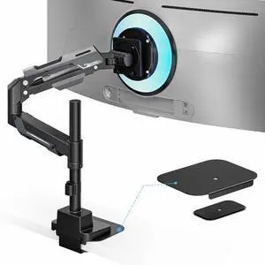 Vertical Monitor Mount & Steel Monitor Mount Reinforcement Plate for 24-57'' Ultrawide Screen Vertical Monitor Mount & Steel Monitor Mount Reinforcement Plate for 24-57'' Ultrawide Screen