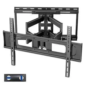 Full Motion TV Wall Mount for 37-90 Inch TVs up to 176lbs, 25.4" Extension, Swivel Heavy Duty TV Bracket, Sliding Dual Arms for Off-Center Studs, Fits 16"/ 18" /24", VESA 600x400 Full Motion TV Wall Mount for 37-90 Inch TVs up to 176lbs, 25.4" Extension, Swivel Heavy Duty TV Bracket, Sliding Dual Arms for Off-Center Studs, Fits 16"/ 18" /24", VESA 600x400