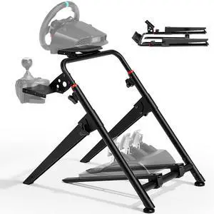 Foldable Sim Racing Wheel Stand, Formula and GT Racing Simulator Cockpit Compatible with Fanatec, Thrustmaster, Logitech, Moza, Racing Games on PS5, PS4, Xbox and PC Foldable Sim Racing Wheel Stand, Formula and GT Racing Simulator Cockpit Compatible with Fanatec, Thrustmaster, Logitech, Moza, Racing Games on PS5, PS4, Xbox and PC