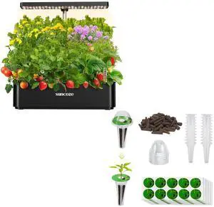Hydroponics Growing System Kit 12 Pods & 160pcs Hydroponic Pods Supplies Hydroponics Growing System Kit 12 Pods & 160pcs Hydroponic Pods Supplies