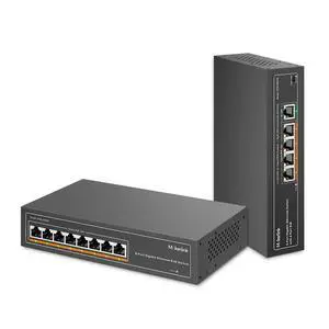 Gigabit POE Switch, 5 Port and 8 Port PoE Switch, IEEE802.3af/at, Unmanaged Plug and Play, Sturdy Metal Fanless Gigabit POE Switch, 5 Port and 8 Port PoE Switch, IEEE802.3af/at, Unmanaged Plug and Play, Sturdy Metal Fanless