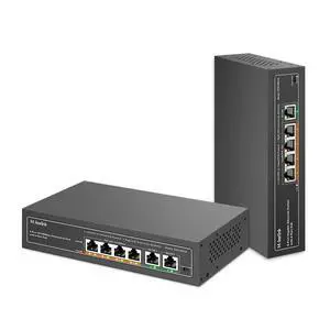 PoE Switch, 6 Port PoE Switch, and 5 Port Gigabit PoE Switch, 78W High Power, Support IEEE802.3af/at, Fanless Metal Plug & Play PoE Switch, 6 Port PoE Switch, and 5 Port Gigabit PoE Switch, 78W High Power, Support IEEE802.3af/at, Fanless Metal Plug & Play
