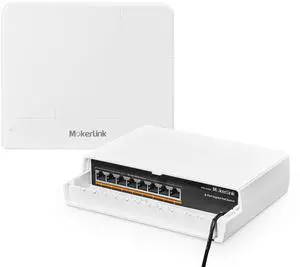 8 Port Outdoor Gigabit PoE Switch, 8 PoE+ Ports 1000Mbps, 802.3af/at 120W, Weatherproof Fanless Unmanaged Plug and Play 8 Port Outdoor Gigabit PoE Switch, 8 PoE+ Ports 1000Mbps, 802.3af/at 120W, Weatherproof Fanless Unmanaged Plug and Play