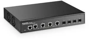 8 Port 10G Managed Switch, 4x10G Ethernet RJ45 Ports, 4x10G SFP+ Slot, L3 Web/CLI Managed, Metal Desktop|Wallmount Network Switch 8 Port 10G Managed Switch, 4x10G Ethernet RJ45 Ports, 4x10G SFP+ Slot, L3 Web/CLI Managed, Metal Desktop|Wallmount Network Switch