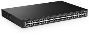 48 Port Gigabit Managed Switch, 4x10G SFP+, 1 Console, 1 USB, L3 Smart Managed, Rackmount, DHCP QoS Vlan IGMP, Static Routing 48 Port Gigabit Managed Switch, 4x10G SFP+, 1 Console, 1 USB, L3 Smart Managed, Rackmount, DHCP QoS Vlan IGMP, Static Routing