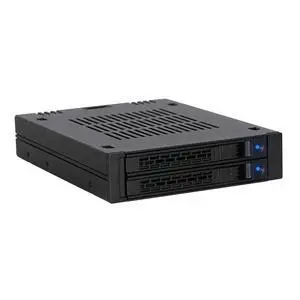 2 Bay 2.5 SAS/SATA HDD/SSD Mobile Rack for External 3.5 Bay | ExpressCage MB742SP-B 2 Bay 2.5 SAS/SATA HDD/SSD Mobile Rack for External 3.5 Bay | ExpressCage MB742SP-B