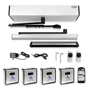 Handicap Door Closer,ADA Door Opener with Four Wireless Touchless Handicap Wave Sensor Button,Two Buttons for Top of Both Sides of Door,Two Buttons for Bottom of Both Sides of Door Handicap Door Closer,ADA Door Opener with Four Wireless Touchless Handicap Wave Sensor Button,Two Buttons for Top of Both Sides of Door,Two Buttons for Bottom of Both Sides of Door