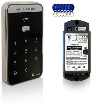 Wireless RFID Access Keypad,Workable with Olide Automatic Door Opener,with 1PCS Wireless Keypad,1PCS Wired Smart WiFi Receiver and RFID Tags Wireless RFID Access Keypad,Workable with Olide Automatic Door Opener,with 1PCS Wireless Keypad,1PCS Wired Smart WiFi Receiver and RFID Tags