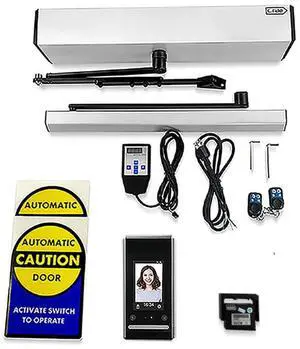 Electric Swing Door Opener Olide-120B Hands Free Open Door with 1PCS Face Recognition Attendance Machine and 1PCS PIR Motion Sensor Electric Swing Door Opener Olide-120B Hands Free Open Door with 1PCS Face Recognition Attendance Machine and 1PCS PIR Motion Sensor