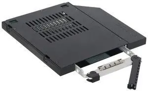 2.5" SSD / HDD Hot-Swap SATA Mobile Rack for 9.5mm Ultra Slim CD/DVD-ROM Optical Bay | ToughArmor MB411SPO-2B 2.5" SSD / HDD Hot-Swap SATA Mobile Rack for 9.5mm Ultra Slim CD/DVD-ROM Optical Bay | ToughArmor MB411SPO-2B