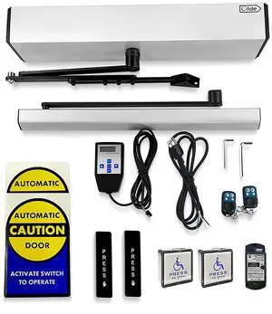Automatic Swing Door Opener,Commerical Wireless Door Operator with Wireless Handicap Push Buttons and Slimline Wireless Push Panels Automatic Swing Door Opener,Commerical Wireless Door Operator with Wireless Handicap Push Buttons and Slimline Wireless Push Panels