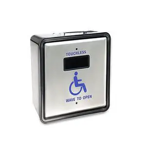 Waterproof Touchless Hand Wave Sensor Button Olide-513N for Exterior Door,Wired Square 4.5'' Handicap Wave Sensor Single Button Olide-513N Waterproof Touchless Hand Wave Sensor Button Olide-513N for Exterior Door,Wired Square 4.5'' Handicap Wave Sensor Single Button Olide-513N