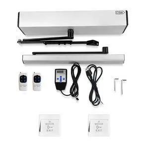 Automatic Elevator Swing Door Opener DC24V Motor+2PCS Plastic Exit Buttons Automatic Elevator Swing Door Opener DC24V Motor+2PCS Plastic Exit Buttons