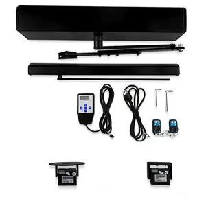 Black Color DSW120 Hand Free Touchless Motion Sensor Activated Residential Automatic Swing Door Operators+2PCS Fireproof PIR Motion Sensor Black Color DSW120 Hand Free Touchless Motion Sensor Activated Residential Automatic Swing Door Operators+2PCS Fireproof PIR Motion Sensor