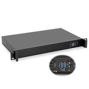 1U Compact Server/Desktop mini-ITX Chassis - 9.84" Depth,Supports Mini-ITX Motherboard, Type-C & USB3.0, Black 1U Compact Server/Desktop mini-ITX Chassis - 9.84" Depth,Supports Mini-ITX Motherboard, Type-C & USB3.0, Black