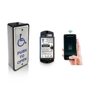 Wireless Narrow Handicap Push Button, WiFi Smart Door Control Button, Push Button for Automatic Door Opener Wireless Narrow Handicap Push Button, WiFi Smart Door Control Button, Push Button for Automatic Door Opener