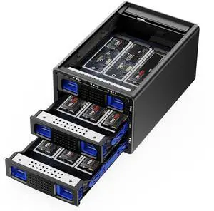 3*3 M / B+M Key M.2 NVMe Enclosure with Cooling Fan and USB A/C 3.2 Gen 2 (10Gbps), Hard Drive Enclosure Support 72TB(3*3*8TB 2230/2242/2260/2280/22110 SSDs) 3*3 M / B+M Key M.2 NVMe Enclosure with Cooling Fan and USB A/C 3.2 Gen 2 (10Gbps), Hard Drive Enclosure Support 72TB(3*3*8TB 2230/2242/2260/2280/22110 SSDs)