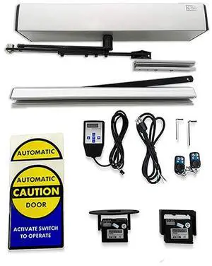 Automatic Door Opener Contactless Office Swing Glass Door Opener with 2pcs Wired Motion Sensor Automatic Door Opener Contactless Office Swing Glass Door Opener with 2pcs Wired Motion Sensor
