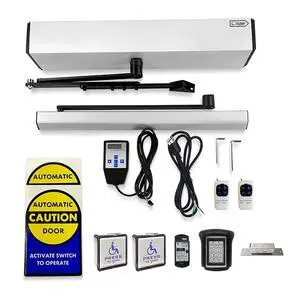 Automatic Opener for Door Swing Open,Auto Swing Door Opener via Handheld Programmer with Wireless Handicap Push Button,ID Cards Code Access Keypad,NO Fail Secure 550lbs Electric Strike Automatic Opener for Door Swing Open,Auto Swing Door Opener via Handheld Programmer with Wireless Handicap Push Button,ID Cards Code Access Keypad,NO Fail Secure 550lbs Electric Strike