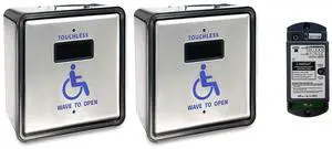 Wireless Handicap Door Opener Sensor Switch Touchless Wave to Open,4.5inch Square Stainless Steel Panle Olide-512N,with WiFi Function,Workable with Alexa,Google Assistant and Phone APP Wireless Handicap Door Opener Sensor Switch Touchless Wave to Open,4.5inch Square Stainless Steel Panle Olide-512N,with WiFi Function,Workable with Alexa,Google Assistant and Phone APP