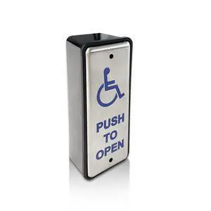 Handicapped Push Button for Automatic Door Opener,Single Narrow Wired Stainless Steel Handicap Push Button Handicapped Push Button for Automatic Door Opener,Single Narrow Wired Stainless Steel Handicap Push Button