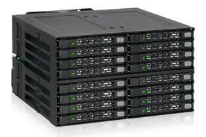 Full Metal 16 x 2.5 SAS/SATA HDD/SSD Mobile Rack Enclosure for 2 x 5.25 Bay (4 x MiniSAS HD) | ToughArmor MB516SP-B Full Metal 16 x 2.5 SAS/SATA HDD/SSD Mobile Rack Enclosure for 2 x 5.25 Bay (4 x MiniSAS HD) | ToughArmor MB516SP-B