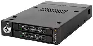 Rugged Full Metal Dual Bay RAID 2.5 SATA HDD & SSD Mobile Rack for External 3.5" Drive Bay | ToughArmor MB992SKR-B Rugged Full Metal Dual Bay RAID 2.5 SATA HDD & SSD Mobile Rack for External 3.5" Drive Bay | ToughArmor MB992SKR-B
